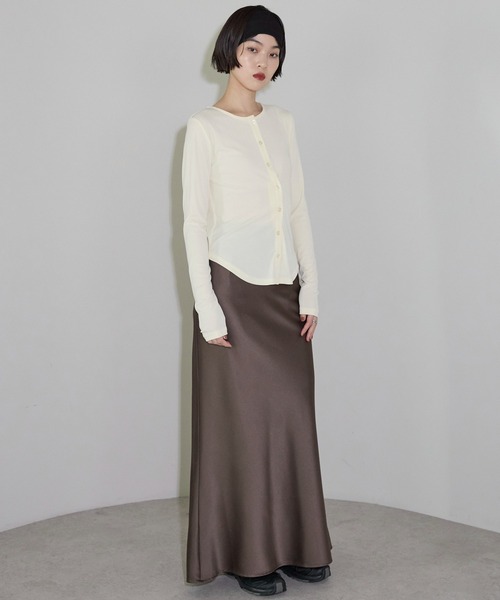 leimn（レイムン）の「2WAYボタンカーデ（Tシャツ/カットソー・レディース・アイボリー/ブラック・FREE）」の21枚目の写真