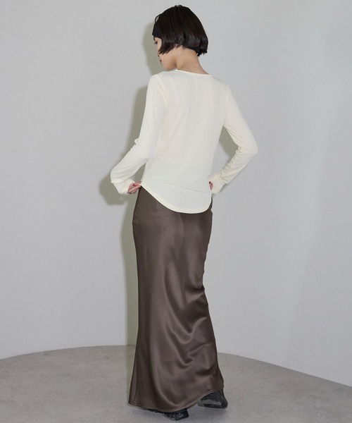 leimn（レイムン）の「2WAYボタンカーデ（Tシャツ/カットソー・レディース・アイボリー/ブラック・FREE）」の19枚目の写真