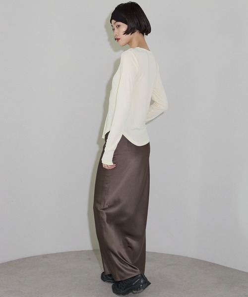 leimn（レイムン）の「2WAYボタンカーデ（Tシャツ/カットソー・レディース・アイボリー/ブラック・FREE）」の18枚目の写真