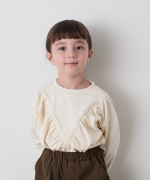 riziere（リジェール）の「【リンクコーデ】V切り替えギャザープルオーバー（Tシャツ/カットソー）」