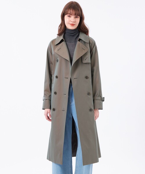 MACKINTOSH PHILOSOPHY（ﾏｯｷﾝﾄｯｼｭ ﾌｨﾛｿﾌｨｰ）の「【Cresswell（クレスウェル）】（トレンチコート・レディース・カーキ/ベージュ・34/36/38）」の2枚目の写真