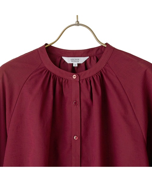 AOYAMA（アオヤマ）の「長袖　シアーブラウス（シャツ/ブラウス・レディース・グレー/ボルドー・L/M/S）」の19枚目の写真