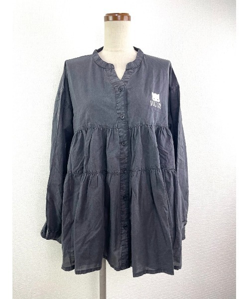 Rydia(リディア)の「ティアードブラウス(シャツ/ブラウス・レディース・ブラック/カーキ/ネイビー・M)」の2枚目の写真