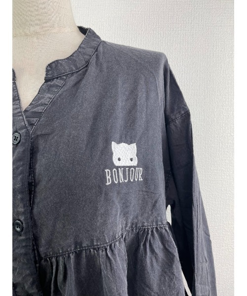 Rydia(リディア)の「ティアードブラウス(シャツ/ブラウス・レディース・ブラック/カーキ/ネイビー・M)」の5枚目の写真