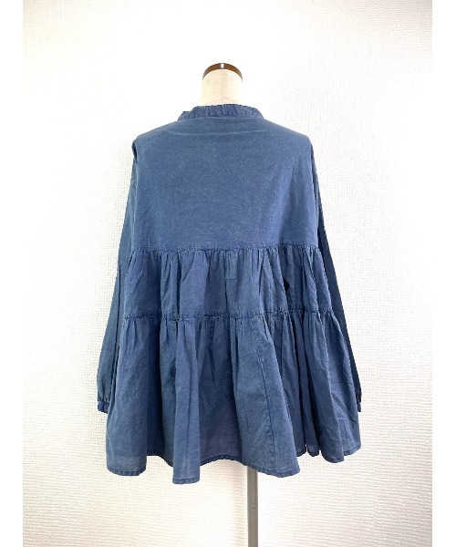 Rydia(リディア)の「ティアードブラウス(シャツ/ブラウス・レディース・ブラック/カーキ/ネイビー・M)」の7枚目の写真