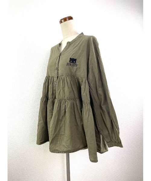 Rydia(リディア)の「ティアードブラウス(シャツ/ブラウス・レディース・ブラック/カーキ/ネイビー・M)」の10枚目の写真