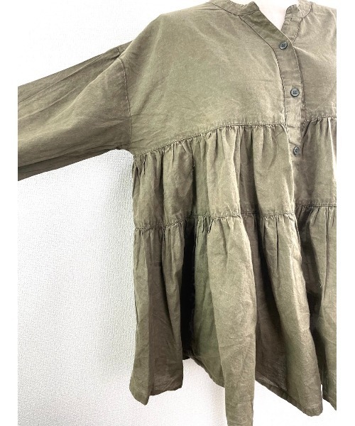 Rydia(リディア)の「ティアードブラウス(シャツ/ブラウス・レディース・ブラック/カーキ/ネイビー・M)」の12枚目の写真