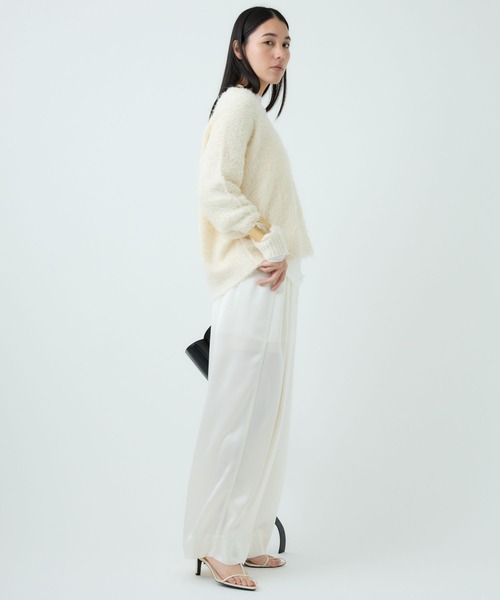 Chaos（カオス）の「Chaos(カオス)/ シルファーＶネックニット（ニット/セーター・レディース・アイボリー/ミント・FREE）」の6枚目の写真