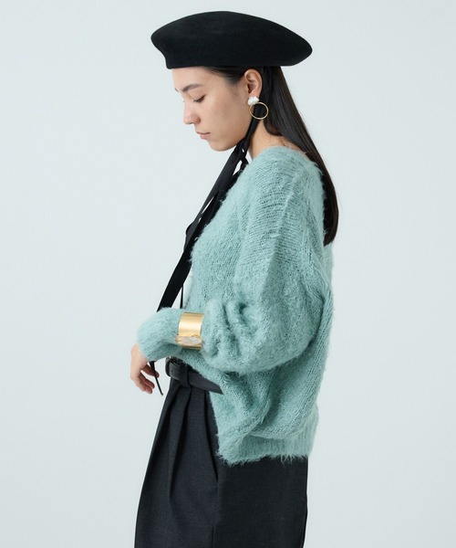 Chaos（カオス）の「Chaos(カオス)/ シルファーＶネックニット（ニット/セーター・レディース・アイボリー/ミント・FREE）」の21枚目の写真