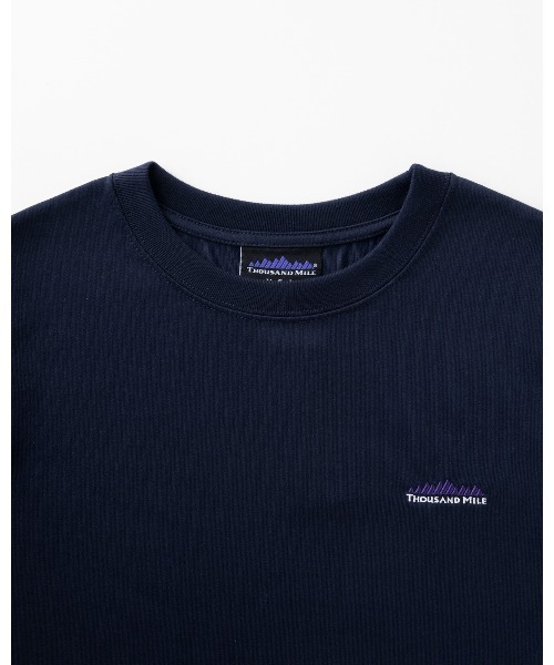 THOUSAND MILE（サウザンドマイル）の「[L's]SHORT SLEEVE COMPACT T-SHIRT T/C JERSEY/ショートスリーブコンパクトTシャツ（Tシャツ/カットソー・レディース・ブラック/チャコールグレー/ネイビー/グレー/グリーン/ホワイト・FREE）」の7枚目の写真