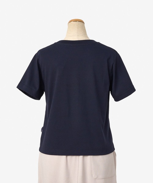 THOUSAND MILE（サウザンドマイル）の「[L's]SHORT SLEEVE COMPACT T-SHIRT T/C JERSEY/ショートスリーブコンパクトTシャツ（Tシャツ/カットソー・レディース・ブラック/チャコールグレー/ネイビー/グレー/グリーン/ホワイト・FREE）」の14枚目の写真