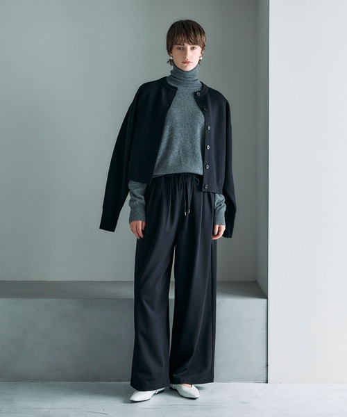 N.O.R.C（ノーク）の「【ZOZO限定】ファンクションイージーニットカーディガン（カーディガン/ボレロ・レディース・ブラック/チャコール/ブルー/アイボリー/ベビーピンク・フリー）」の21枚目の写真