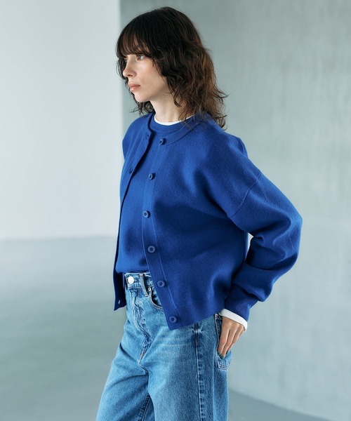 N.O.R.C（ノーク）の「【ZOZO限定】ファンクションイージーニットカーディガン（カーディガン/ボレロ・レディース・ブラック/チャコール/ブルー/アイボリー/ベビーピンク・フリー）」の17枚目の写真