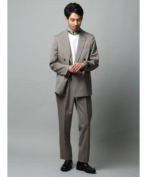 SUIT SQUARE(スーツスクエア)の「タートルネックTシャツ 長袖 ウォッシャブル 形態安定 シルケットスムースコットン 無地(Tシャツ/カットソー・メンズ・グレー系/ブラック系/ホワイト系・S/M/L/LL)」の8枚目の写真