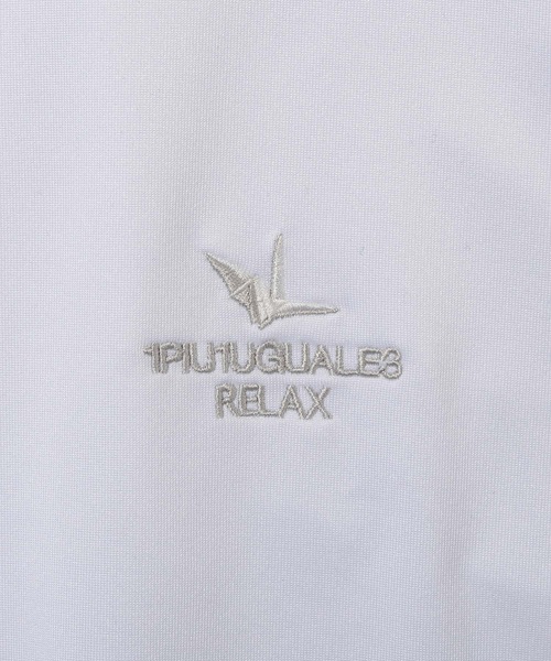 1PIU1UGUALE3 RELAX (ウノピゥウノウグァーレトレ リラックス)の「1PIU1UGUALE3 RELAX(ウノピゥウノウグァーレトレ リラックス)裏起毛 ブランドロゴ ハイネック ロングTシャツ(保温性/通気性)(Tシャツ/カットソー・メンズ・ホワイト/ブラック・S/M/L/XL/XXL)」の4枚目の写真