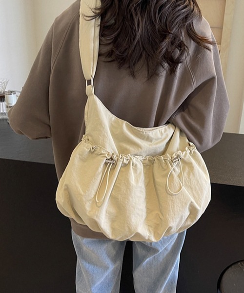 lulunoix/ナイロンくしゅくしゅショルダー N15438（ショルダーバッグ