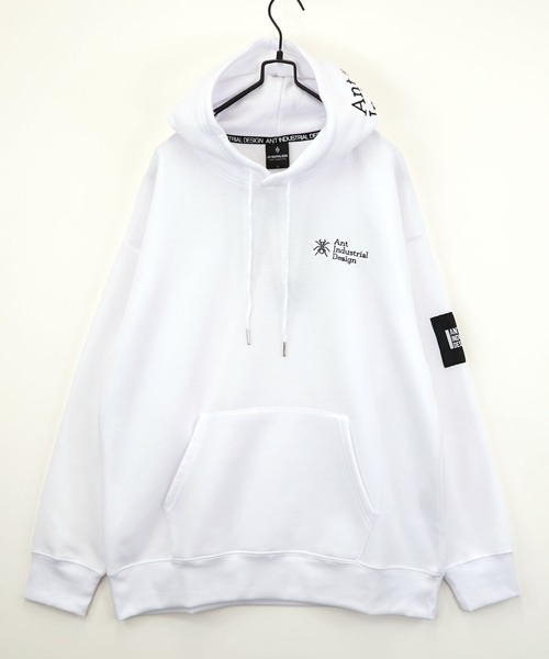 Burner（バーナー）の「【GROOVY STORE】ワイドシルエット デザインプルオーバーフーディー 裏起毛（パーカー・メンズ・ホワイト×グレー/杢グレー/ブラック/ブラック系その他2/スミクロ/ホワイト/ネイビー系/スモーキーグリーン系/ブラック系その他3/ホワイト系2/ライトブラック/ホワイト系3/グレイッシュベージュ・M/L/LL）」の3枚目の写真