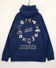   パーカー ネイビー おしゃれ 裏起毛 コットン M UNISEX 裏起毛スタッズパーカー – BUNNY APARTMENT