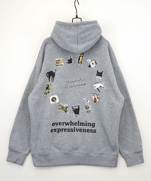 Burner（バーナー）の「【GROOVY STORE】ワイドシルエット デザインプルオーバーフーディー 裏起毛（パーカー・メンズ・ホワイト×グレー/杢グレー/ブラック/ブラック系その他2/スミクロ/ホワイト/ネイビー系/スモーキーグリーン系/ブラック系その他3/ホワイト系2/ライトブラック/ホワイト系3/グレイッシュベージュ・M/L/LL）」の19枚目の写真