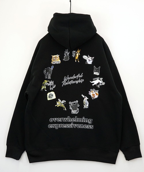 Burner（バーナー）の「【GROOVY STORE】ワイドシルエット デザインプルオーバーフーディー 裏起毛（パーカー・メンズ・ホワイト×グレー/杢グレー/ブラック/ブラック系その他2/スミクロ/ホワイト/ネイビー系/スモーキーグリーン系/ブラック系その他3/ホワイト系2/ライトブラック/ホワイト系3/グレイッシュベージュ・M/L/LL）」の17枚目の写真