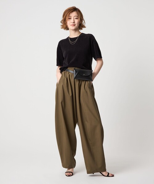 conte イージーパンツ conte＞ボリューム イージーパンツ