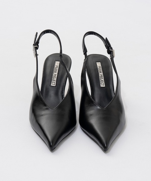 PRANK PROJECT（プランクプロジェクト）の「Vカットウェッジパンプス / V-Cut Wedge Pumps（パンプス・レディース・レッド/ブラック・36/37/38）」の8枚目の写真