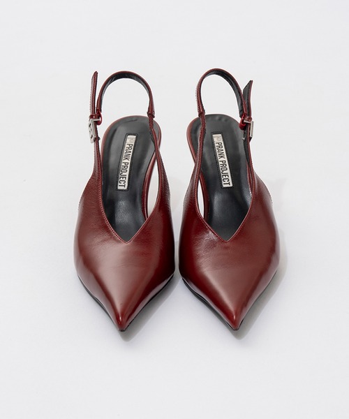 PRANK PROJECT（プランクプロジェクト）の「Vカットウェッジパンプス / V-Cut Wedge Pumps（パンプス・レディース・レッド/ブラック・36/37/38）」の12枚目の写真
