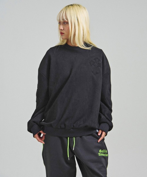 GALLIS ADDICTION(ガリスアディクション)の「GA SUEDE EMBOSS CREW(スウェット・メンズ・ブラック/アイボリー・M/L)」の20枚目の写真