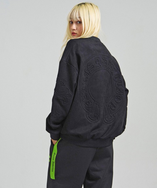 GALLIS ADDICTION(ガリスアディクション)の「GA SUEDE EMBOSS CREW(スウェット・メンズ・ブラック/アイボリー・M/L)」の16枚目の写真