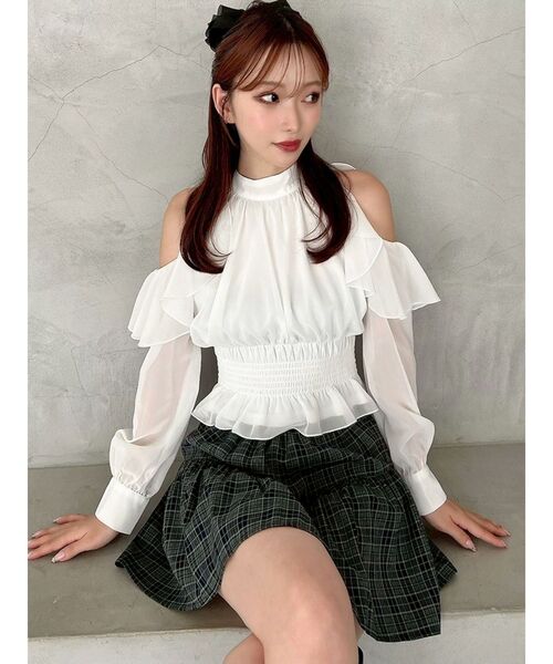リセ ファウスト KR セール】ホルターネックラッフルブラウス（シャツ/ブラウス）｜RESEXXY