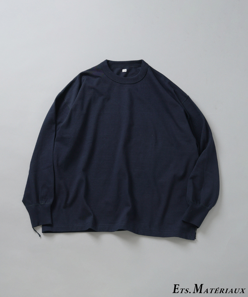 Ets.MATERIAUX(マテリオ)の「ETS.MATERIAUX(マテリオ) GOKUJUKU 天竺 ロングスリーブ(Tシャツ/カットソー・メンズ・ブラック/チャコールグレー/ベージュ系その他/ホワイト/ネイビー・3/2/1)」の5枚目の写真