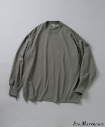 Ets.MATERIAUX（マテリオ）の「ETS.MATERIAUX(マテリオ) GOKUJUKU 天竺 ロングスリーブ（Tシャツ/カットソー）」