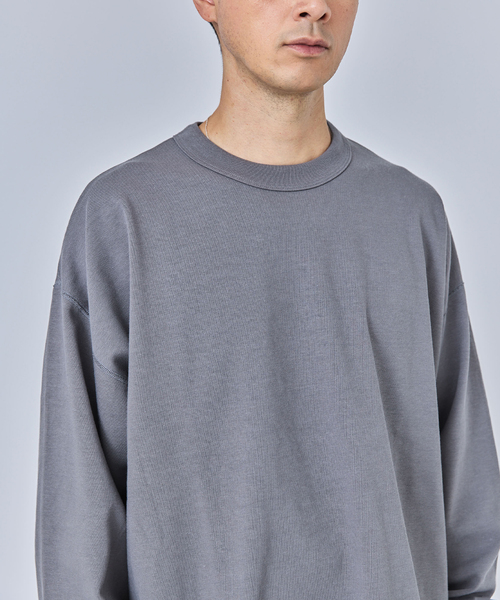 Ets.MATERIAUX(マテリオ)の「ETS.MATERIAUX(マテリオ) GOKUJUKU 天竺 ロングスリーブ(Tシャツ/カットソー・メンズ・ブラック/チャコールグレー/ベージュ系その他/ホワイト/ネイビー・3/2/1)」の14枚目の写真