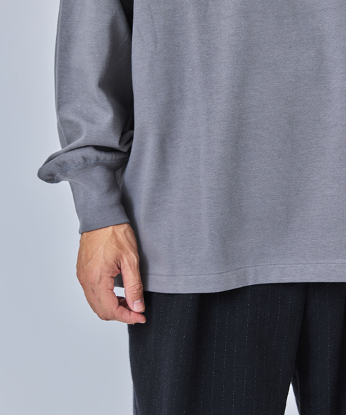 Ets.MATERIAUX(マテリオ)の「ETS.MATERIAUX(マテリオ) GOKUJUKU 天竺 ロングスリーブ(Tシャツ/カットソー・メンズ・ブラック/チャコールグレー/ベージュ系その他/ホワイト/ネイビー・3/2/1)」の15枚目の写真