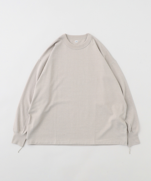 Ets.MATERIAUX(マテリオ)の「ETS.MATERIAUX(マテリオ) GOKUJUKU 天竺 ロングスリーブ(Tシャツ/カットソー・メンズ・ブラック/チャコールグレー/ベージュ系その他/ホワイト/ネイビー・3/2/1)」の17枚目の写真