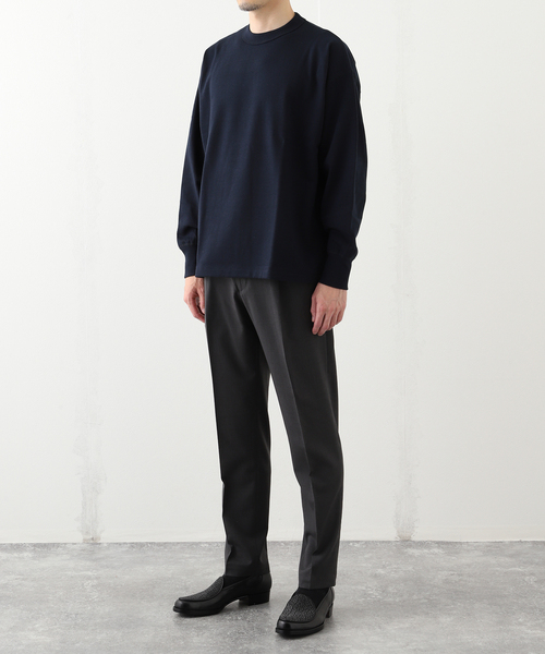 Ets.MATERIAUX(マテリオ)の「ETS.MATERIAUX(マテリオ) GOKUJUKU 天竺 ロングスリーブ(Tシャツ/カットソー・メンズ・ブラック/チャコールグレー/ベージュ系その他/ホワイト/ネイビー・3/2/1)」の21枚目の写真