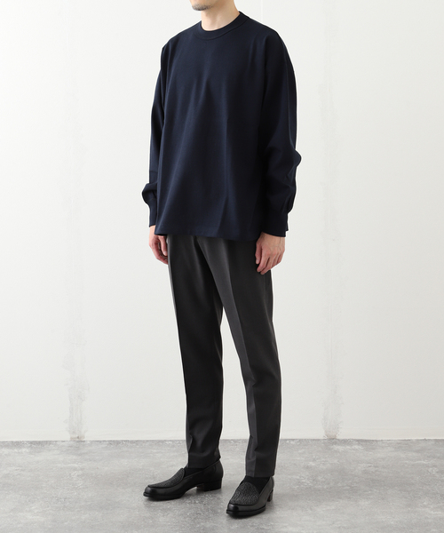 Ets.MATERIAUX(マテリオ)の「ETS.MATERIAUX(マテリオ) GOKUJUKU 天竺 ロングスリーブ(Tシャツ/カットソー・メンズ・ブラック/チャコールグレー/ベージュ系その他/ホワイト/ネイビー・3/2/1)」の22枚目の写真