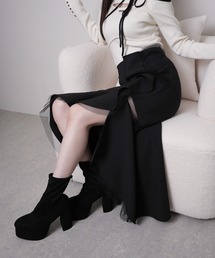 LIPSERVICE | シアーラインラッフルロングスカート(スカート)