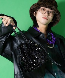 an meets zakka | an meets zakka スパンコール2WAYショルダー巾着バッグ(ショルダーバッグ)
