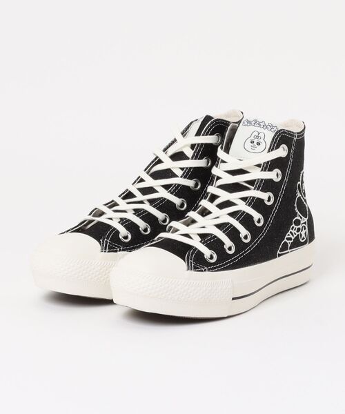 CONVERSE(コンバース)の「converse コンバース ALL STAR PLTS OG HI/KAWAISOUNI!【おぱんちゅうさぎ】レディーススニーカー 厚底 (オールスターPLTSOGH/可哀想に!)(スニーカー・レディース・ブルー/ブラック・25.0cm/24.5cm/24.0cm/23.5cm/23.0cm/22.5cm)」の1枚目の写真