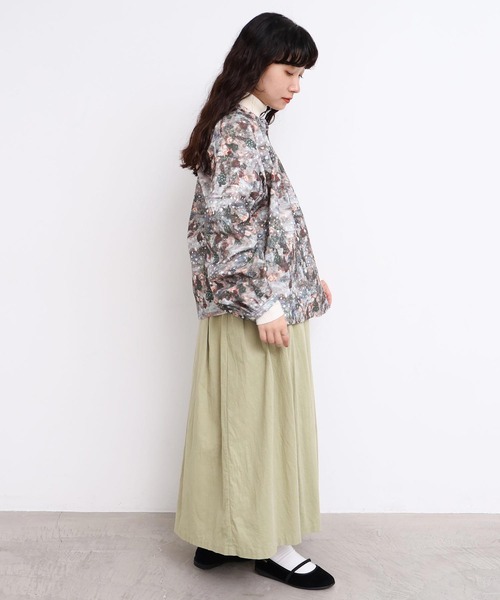 l'atelier du savon（アトリエドサボン）の「星くずと冬の街　シャツコールプリントブラウス（シャツ/ブラウス・レディース・ネイビー/ベージュ・FREE）」の19枚目の写真