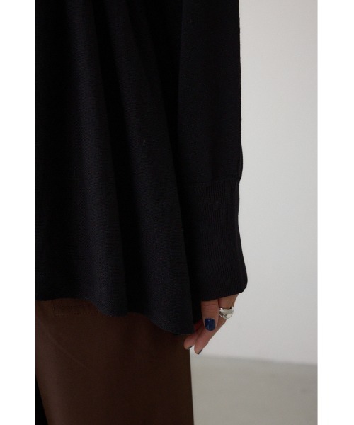AZUL by moussy（アズールバイマウジー）の「ペプラムデザインニットトップス（ニット/セーター・レディース・ブラック/ブラウン/レッド・FREE）」の12枚目の写真