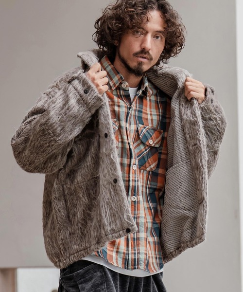 mj11216-メランジシャギーブルゾン（ブルゾン）｜CAMBIO（カンビオ）の