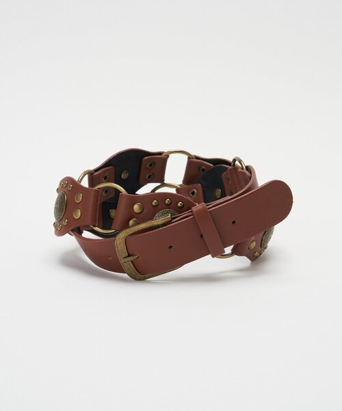 CIAOPANIC(チャオパニック)の「【neutral by ciaopanic】コンチョボタンベルト(ベルト・レディース・ブラック/ブラウン・ONE SIZE)」の5枚目の写真