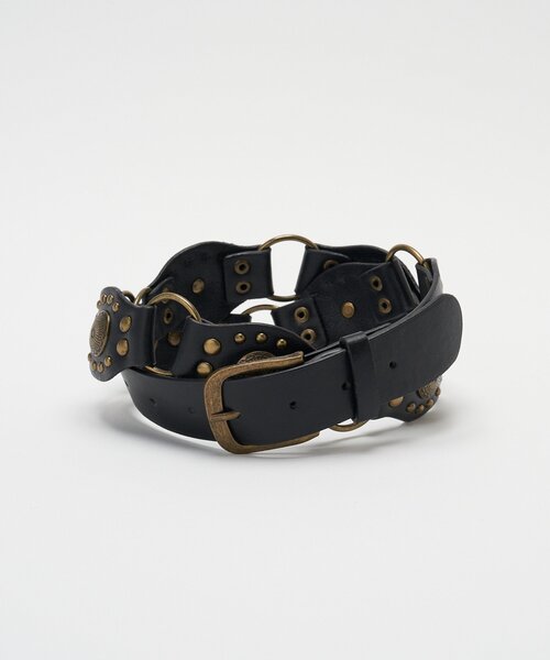 CIAOPANIC(チャオパニック)の「【neutral by ciaopanic】コンチョボタンベルト(ベルト・レディース・ブラック/ブラウン・ONE SIZE)」の6枚目の写真