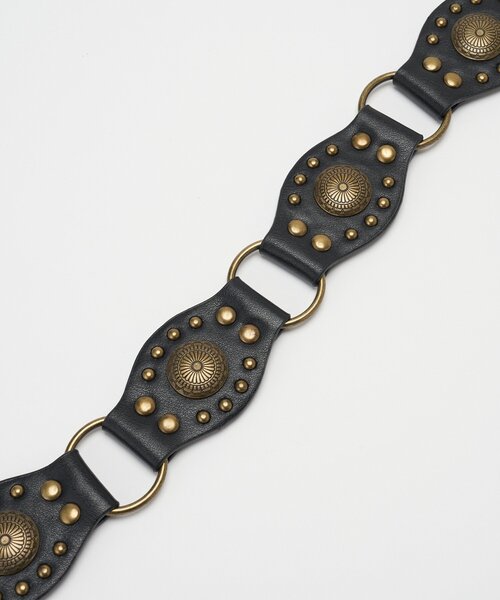 CIAOPANIC(チャオパニック)の「【neutral by ciaopanic】コンチョボタンベルト(ベルト・レディース・ブラック/ブラウン・ONE SIZE)」の8枚目の写真