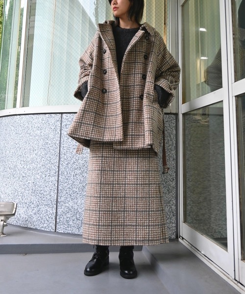 セール】middle shaggy volume sleeve trench coat（トレンチコート