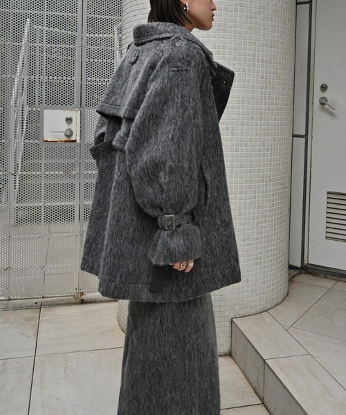 WILLFULLY（ウィルフリー）の「middle shaggy volume sleeve trench coat（トレンチコート・レディース・ベージュ系その他/キャメル/チャコール/ブラック・FREE）」の15枚目の写真