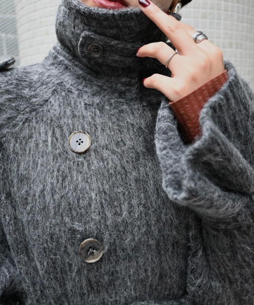 WILLFULLY（ウィルフリー）の「middle shaggy volume sleeve trench coat（トレンチコート・レディース・ベージュ系その他/キャメル/チャコール/ブラック・FREE）」の19枚目の写真