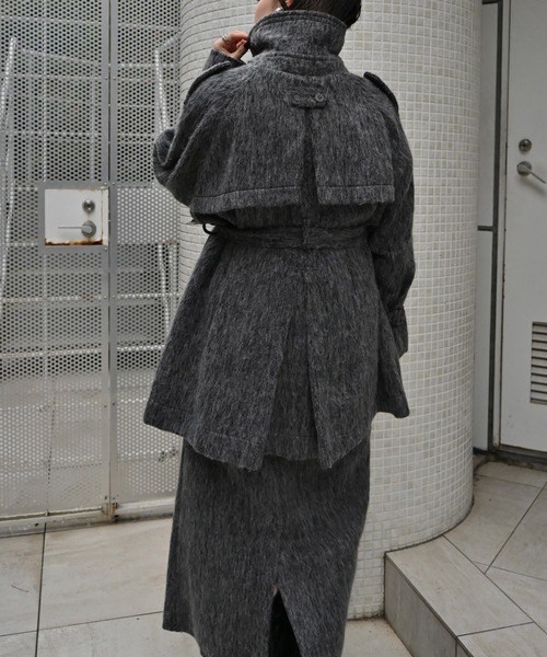 WILLFULLY（ウィルフリー）の「middle shaggy volume sleeve trench coat（トレンチコート・レディース・ベージュ系その他/キャメル/チャコール/ブラック・FREE）」の18枚目の写真